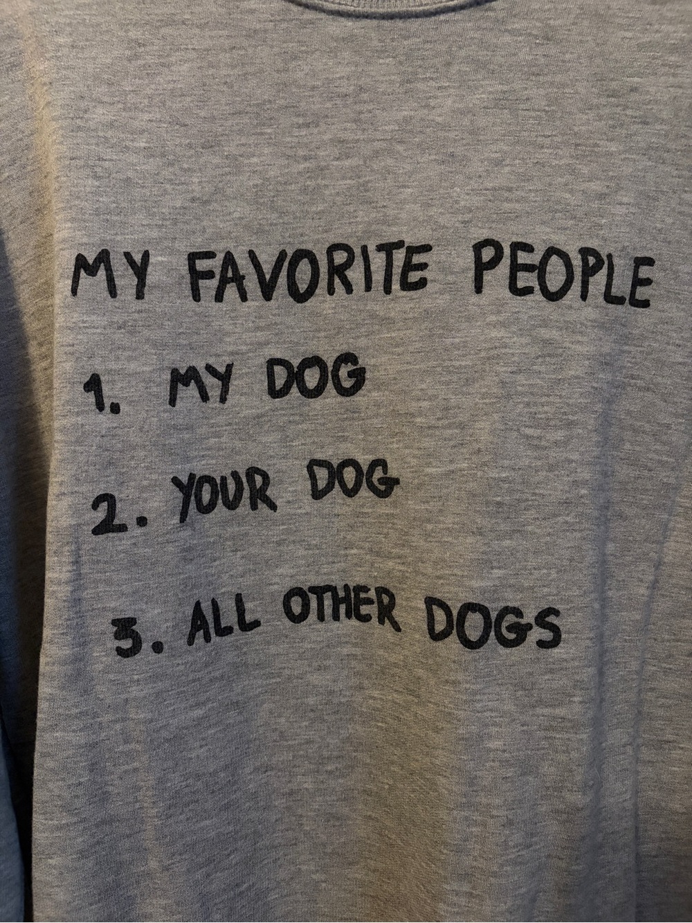 Gray "My Favorite People are Dogs” Sweatshirt - Picture 2 of 4